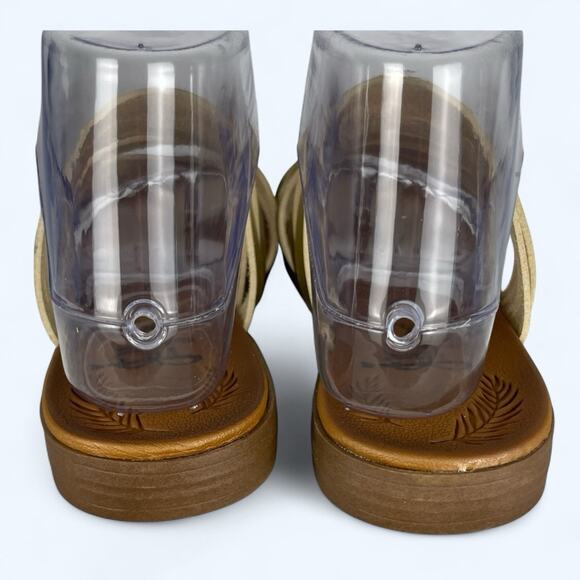 Jellypop Shoes Comfort Fit Cayman Gold Smooth Women's Sandals Size 7.5M - Picture 3 of 7